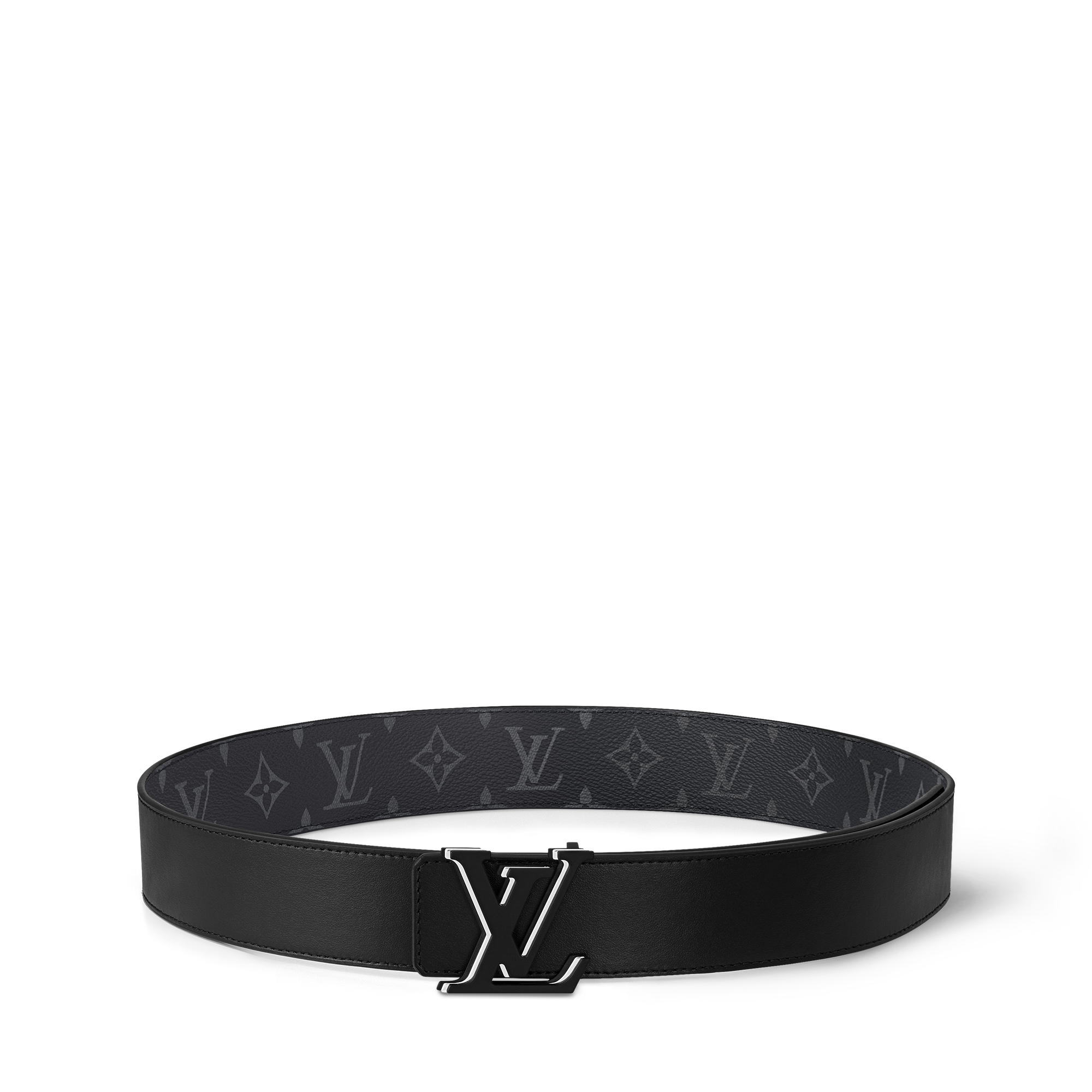 LV Optic 40mm Reversible Belt Monogram Eclipse Canvas - Men